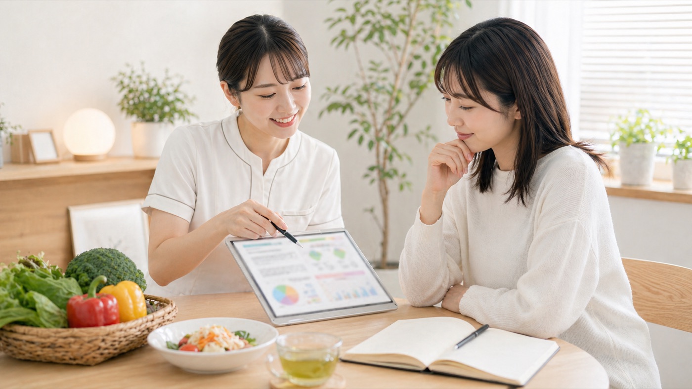 測定結果・食事アドバイスのイメージ